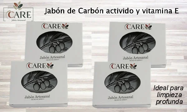 JABÓN DE CARBÓN ACTIVADO, JABONES ARTESANALES 