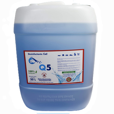 DESINFECTANTE EN GEL Q5 20L, MEDISVET