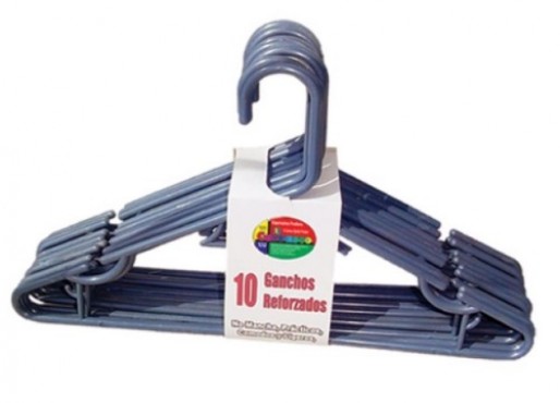 GANCHO REFORZADO PAQUETE CON 10 PIEZAS, INDUPLASTIC