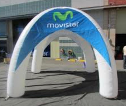 ARCO MOVISTAR, PUBLICIDAD INFLABLE