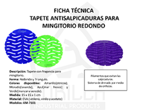 TAPETE ANTISALPICADURAS REDONDO PARA MINGITORIO, GORILLA