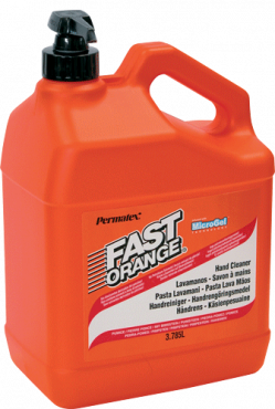 LIMPIADOR DE MANOS EN CREMA GALON 3.78 LT FAST ORANGE, PERMATEX