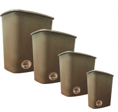 CESTO PAPELERO RECTANGULAR GRANDE, INDUPLASTIC