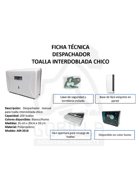 DESPACHADOR TOALLA INTERDOBLADA CH, GORILLA