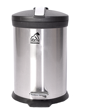BOTE REDONDO C/PEDAL ACERO INOX 20 L, GORILLA