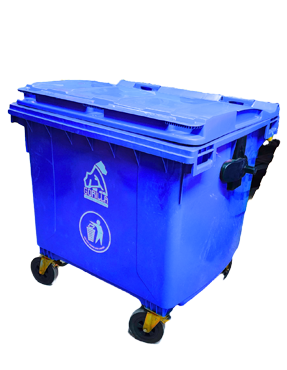 CONTENEDOR CON LLANTAS HEAVY DUTY 1,100L, GORILLA