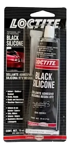 SILICON AUTOMOTRIZ RTV ALTA TEMPERATURA FORMADOR DE JUNTAS NEGRO 70 ML (BLISTER), LOCTITE