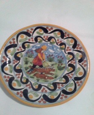 TALAVERA PLATO DE 25 CM DE DIÁMETRO