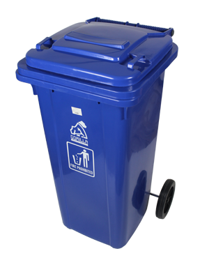 CONTENEDOR CON LLANTAS HEAVY DUTY 120L, GORILLA