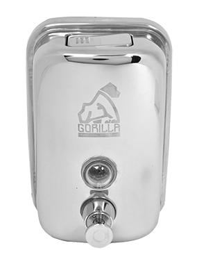 DESPACHADOR ACERO INOX JABÓN LÍQUIDO 500 ML, GORILLA