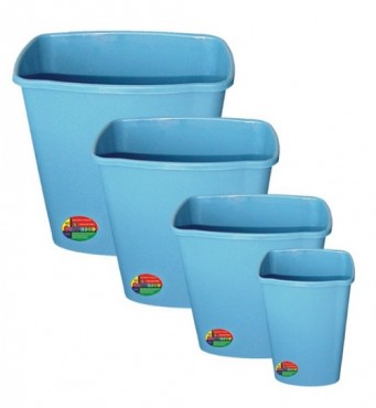 CESTO PAPELERO RECTANGULAR MEDIANO, INDUPLASTIC