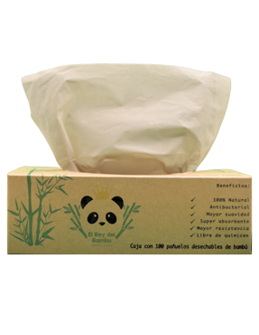 CAJA C/100 PAÑUELOS DESECHABLES, EL REY DEL BAMBÚ
