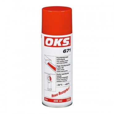 Aceite lubricante de altas prestaciones con lubricantes sólidos blancos, aerosol