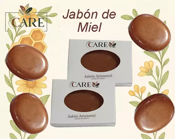 JABÓN DE MIEL DE ABEJA Y ALMENDRA, JABONES ARTESANALES 