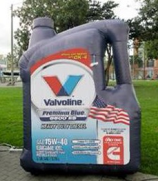INFLABLE VALVOLINE, PUBLICIDAD INFLABLE