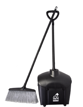 RECOGEDOR CON ESCOBA XL DE PLÁSTICO HEAVY DUTY, GORILLA