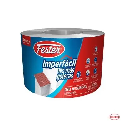 CINTA ASFALTICA AUTOADHERIBLE E IMPERMEABLE GRIS 10 MT X 10 CM (IMPERFACIL)