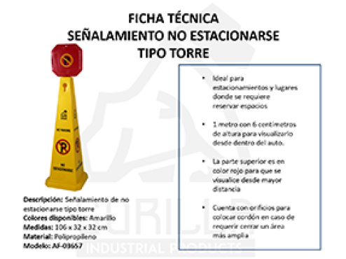 SEÑALAMIENTO TORRE NO ESTACIONARSE, GORILLA