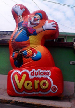 INFLABLE DULCES VERO, PUBLICIDAD INFLABLE