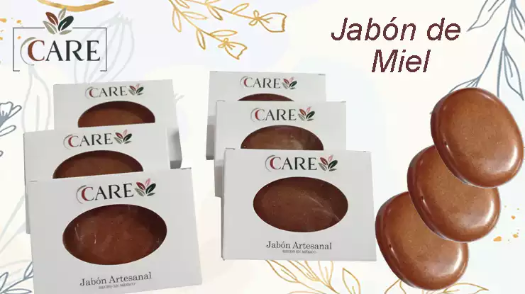 JABÓN DE MIEL DE ABEJA Y ALMENDRA, JABONES ARTESANALES 