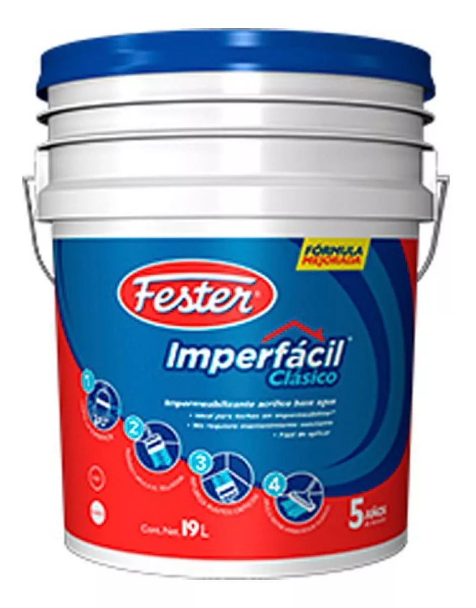 IMPERMEABILIZANTE 5 AÑOS ROJO 19 LT (IMPERFACIL CLASICO)
