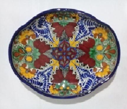 PLATON TALAVERA OVALADO DE 38CM X 27 CM   