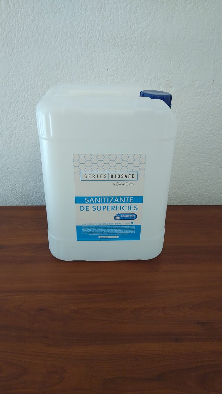 SANITIZANTE PARA SUPERFICIES CONCENTRADO EN PORRON DE 20 LITROS