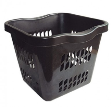 CESTO CALADO CUADRADO NO. 2 ONIX, INDUPLASTIC