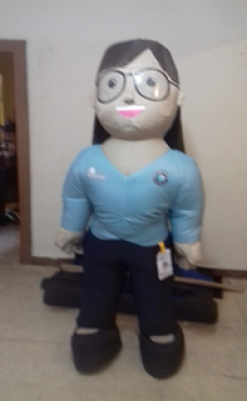 BOTARGA DE MUJER, PUBLICIDAD INFLABLE