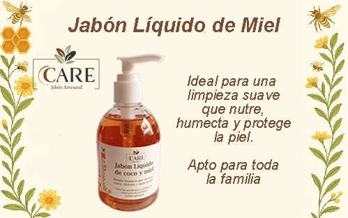 JABÓN LÍQUIDO MIEL, JABONES ARTESANALES 