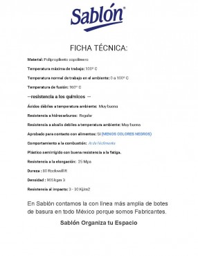 CESTO REDONDO LISO CON BALANCÍN Y TAPA, SABLON