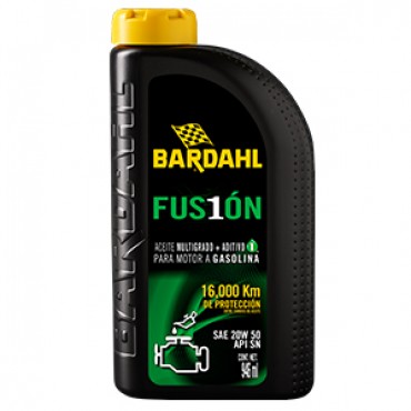 BARDAHL FUSIÓN 16,000 KM, 20W50 SN, 946 ML, BARDAHL