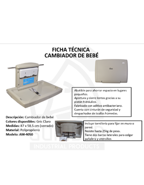 CAMBIADOR HORIZONTAL DE PAÑAL PARA BEBÉ, GORILLA