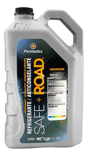 ANTICONGELANTE/REFRIGERANTE CONCENTRADO 3.78 LT (SAFE+ROAD), PERMATEX