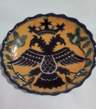 TALAVERA PLATO CHINO DE 25 CM DE DIAMETRO