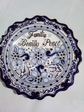 PLATO BARROCO TALAVERA 32 CM DE DIAMETRO