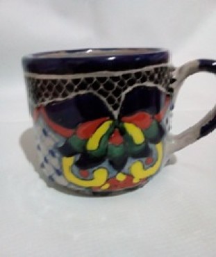 TARRO DE CAFÉ  TALAVERA 11CM DE ALTURA