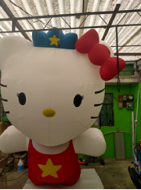 hello kitty, publicidad inflable