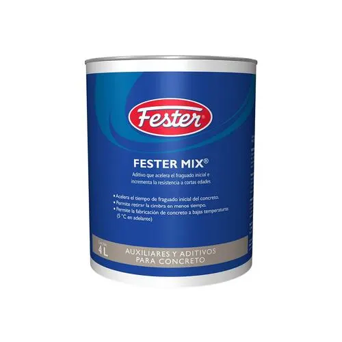 ADITIVO LIQUIDO ACELERADOR DEL FRAGUADO DE MEZCLAS DE CONCRETO 4 L (FESTERMIX)