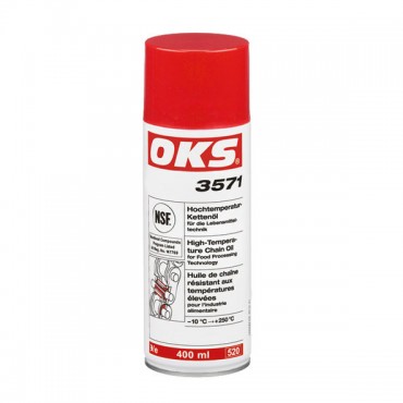Aceite de cadenas para altas temperaturas para la industria alimenticia, aerosol