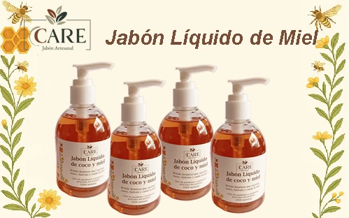 JABÓN LÍQUIDO MIEL, JABONES ARTESANALES 