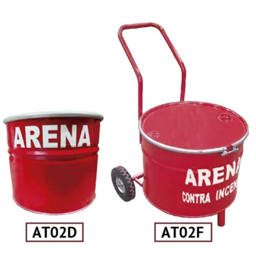 TAMBO ARENERO ROJO C/SOPORTE Y ETIQUETA, FANEX