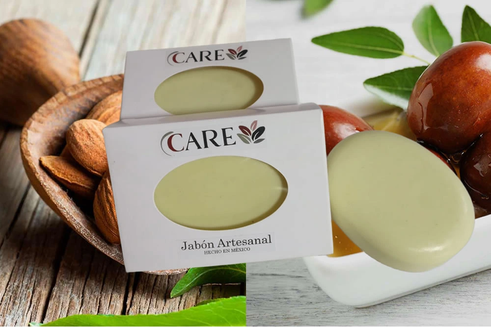 JABÓN DE JOJOBA Y ALMENDRA, JABONES ARTESANALES CARE