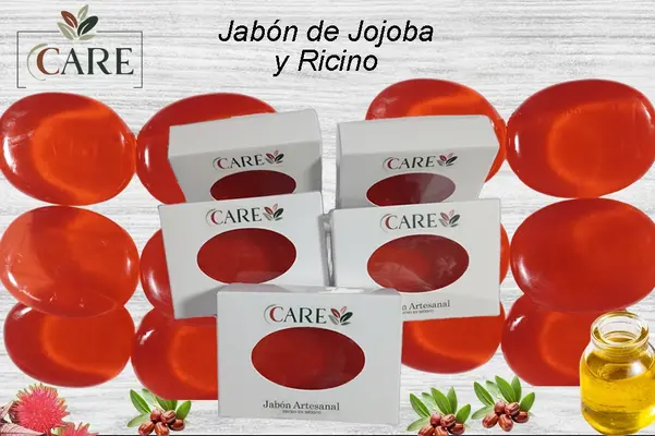 JABÓN DE JOJOBA Y RICINO, JABONES ARTESANALES CARE