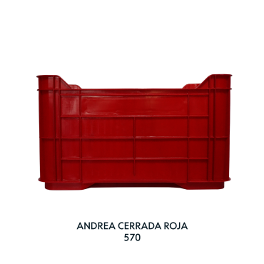 CAJA ANDREA CERRADA ROJA, EUROPLAST