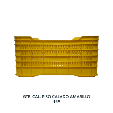 CAJA GIGANTE CALADA AMARILLA CON PISO CALADO, EUROPLAST