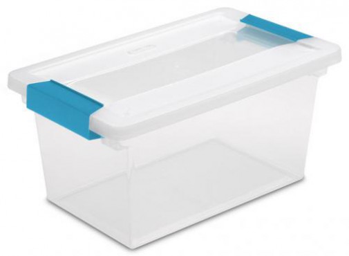 CAJA MEDIANA CLIP BOX 3 LB/1.4 KG, CAJA DE PLASTICO CON BROCHE, STERILITE
