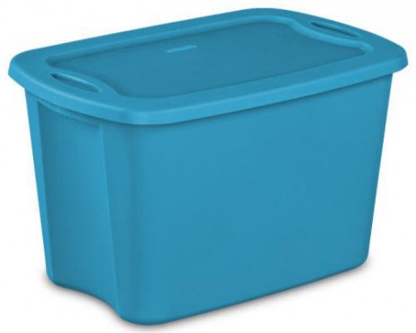 TOTE 10 GAL/38 L, CAJA DE PLÁSTICO PARA ALMACENAR, STERILITE