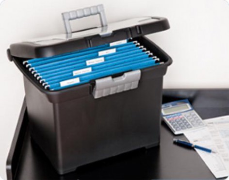 CAJA PARA ARCHIVERO PORTABLE DE PLÁSTICO, STERILITE