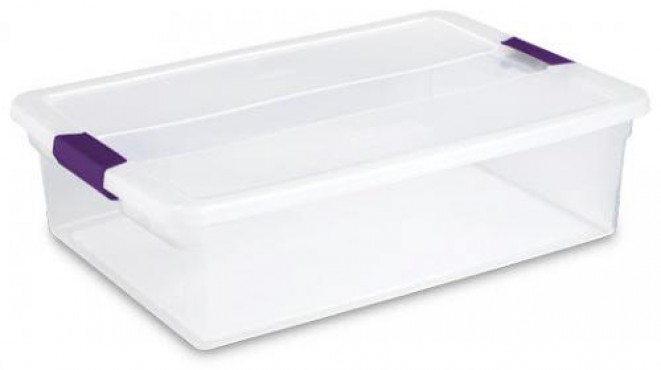 CAJA CON PESTILLO DE 30 L, CAJA PARA ALMACENAJE, STERILITE